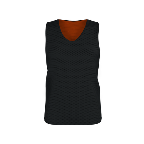 Badger Sport Youth Reversible Mesh Tank (A00118-032103), Color 'Black/Burnt Orange'
